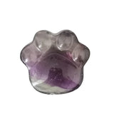 28×30mm Hand-Carved Crystal Cat Paw Stone | Natural Gemstone Cat Claw Figurine for Home Decor