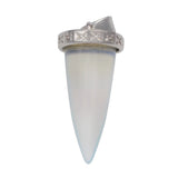Multi‑Variety Bullet Cone Natural Stone Pendant, Retro Pattern Silver Cap Crystal Point Charm, DIY Jewelry‑Making Supply, Witchy Spiritual Reiki Amulet Pendant