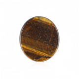 Yellow Tiger Eye Stone Slice 42x48mm Oval Crystal Disc for Home Decor, DIY Craft, Coaster, Ornament, Gift