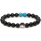 Natural Stone Stretch Beaded Bracelet with Turquoise Accent & Heart Charm Chakra Energy Healing Elastic Bracelet for Women Stacking Jewelry