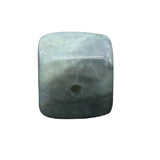 20mm Gemstone Square Incense Holder | Perforated Crystal Base for Sticks & DIY Jewelry