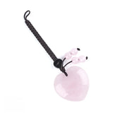 Fashional Gemstone Droplet Shaped Special Hand Engraved Pendant Woven Rope Keychain Bag Keychain Pendant Keychain Love Gift