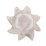 30mm Natural Crystal Hollow Flower Pendant | Hand-Carved Plum Blossom Gemstone for DIY Jewelry