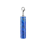 Gemstone Cylinder Pendant – 8x30mm Crystal Charm for Necklace, Keychain & Bag Tag – Healing Stone Jewelry for Women & Men
