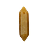 Top Cross-Drilled Crystal Point Beads • Hexagonal Column Natural Gemstone Charms • DIY Handmade Jewelry Crafting Healing Stones