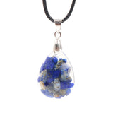 Augen pendant Amethyst Pendant Crystal gravel water drop men's and women's Fashion Pendant Natural Teardrop Quartz Crystal Stone