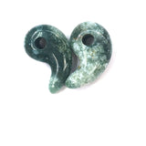 Comma Shape Natural Stone Pendant, Polished Crystal Agate Charms for DIY Necklace Bracelet Jewelry Making