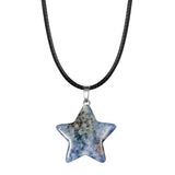 Natural Stone Star Shape Healing Stone Pendant Chakra Crystal Gemstone Charms for Necklace Earring Bracelet Jewelry Making