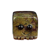 Mini Crystal Ghost Monster Statue - 20mm Assorted Colorful Genuine Stones Pixel Game Totem Office Stress Relief Toy