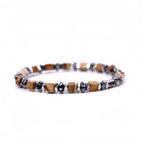 4MM Cube Gemstone Beads Hematite Stretch Bracelets for Women men