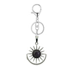 Celestial Sun Gemstone Keyring - Spiritual Healing Crystal Gift for Men Women