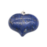 Boho Natural Crystal Heart Pendant, Polished Heart‑Shaped Healing Gemstone with Connector Bail, Reiki Meditation Energy Stone Amulet Pendant Bulk Supply