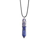 Vintage Carved Silver Cap Natural Crystal Point Pendant, Single Terminated Gemstone Tower with Antique Ornate Metal Cap, Reiki Healing Stone DIY Necklace Charm