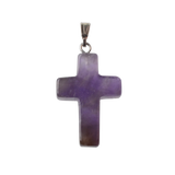Assorted Natural Quartz Cross Crystal Pendant Handmade Gemstone Healing Charms for Jewelry Making DIY Necklaces 18x25mm Small Religious Cross Spiritual Gift