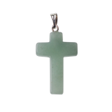 Assorted Natural Quartz Cross Crystal Pendant Handmade Gemstone Healing Charms for Jewelry Making DIY Necklaces 18x25mm Small Religious Cross Spiritual Gift