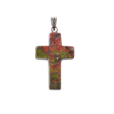 Assorted Natural Quartz Cross Crystal Pendant Handmade Gemstone Healing Charms for Jewelry Making DIY Necklaces 18x25mm Small Religious Cross Spiritual Gift