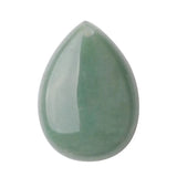 Teardrop Flat Natural Gemstone Pendant, Pre‑Drilled Hole Polished Water Drop Crystal Charm 18×25mm, Mixed Stones DIY Necklace Jewelry‑Making Supply, Reiki Chakra Healing Craft Accessory