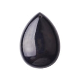 Teardrop Flat Natural Gemstone Pendant, Pre‑Drilled Hole Polished Water Drop Crystal Charm 18×25mm, Mixed Stones DIY Necklace Jewelry‑Making Supply, Reiki Chakra Healing Craft Accessory