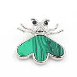Heart Shaped Spider Natural Gemstone Pendant Multi Color Healing Crystal Silver Plated Charm Necklace Jewelry for Women Gift