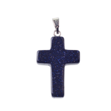 Assorted Natural Quartz Cross Crystal Pendant Handmade Gemstone Healing Charms for Jewelry Making DIY Necklaces 18x25mm Small Religious Cross Spiritual Gift