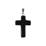 Assorted Natural Quartz Cross Crystal Pendant Handmade Gemstone Healing Charms for Jewelry Making DIY Necklaces 18x25mm Small Religious Cross Spiritual Gift
