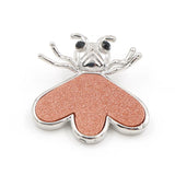 Heart Shaped Spider Natural Gemstone Pendant Multi Color Healing Crystal Silver Plated Charm Necklace Jewelry for Women Gift