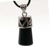 Natural Crystal Trapezoidal Pendant Necklace Mixed Colors Healing Stone Charm Necklace for Women Men Spiritual Energy Jewelry Gift
