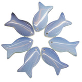 Natural Crystal Fish Shaped Pendant | Top Drilled Gemstone Fish Charm for DIY Jewelry Making | Healing Quartz Animal Totem for Necklaces, Earrings