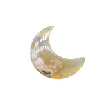Natural Moon Gemstone Carved Crystals Stone Healing Energy Pocket Figurine Home Decorative DIY Jewelry Making