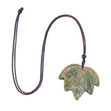 Excellent Quality Hand-Carved Crystal Maple Leaf Pendant, Multi Color Natural Gemstone Leaf Bead with Pre-Drilled Hole for Jewelry Craft & Spiritual Gift