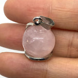 Chakra Healing Crystal Pendant | 16mm Round Gemstone Necklace Energy Jewelry for Stress Relief