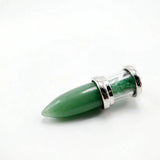 Natural gem crystal bullet head gravel Pendant Random Natural Gemstone Healing Chakra Bullet Charms Semi-Precious Gemstone