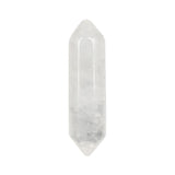 12x55mm Natural Crystal Double Pointed Wand | Hexagonal Quartz Column Prism Pendant | Wholesale Healing Stone Point Charm for DIY Jewelry Making