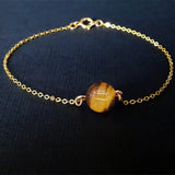 Real Gemstone Chain Bracelet Aromatherapy Essential Oil Diffuser Bracelet - Natural Gemstone Beads Healing Crystal Bracelet