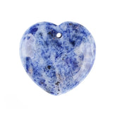 30MM Heart Crystal Gemstone Charms with Hole Punk Style Love Shaped Pendant DIY to Make Necklace & Keychain