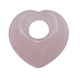 40mm Heart Gemstone Pendant for DIY Necklace Making Gifts