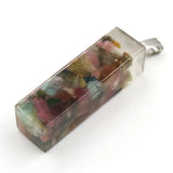 Crystal pendant Amethyst Pendant Crystal gravel square Ladies Fashion Pendant Hexagonal Natural Crystal Quartz Healing
