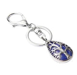 Water drop hollowed out Life Tree Pendant Key Chain Sterling Silver Jewelry for Women Gifts and men for Jewelry Making