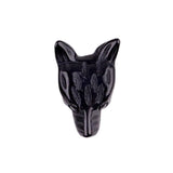 Handmade Craved 1 Inch Mini Wolf Head Crystal Figurine Ornament for Home Decor Meditation, Reiki & Spiritual Gift #SP1887
