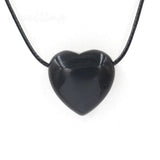 Crystal Pendant Heart NecklaceNatural Rose Quartz Crystal Healing Stone necklace Love Heart Shaped Chakra Reiki Pointed Gemstone