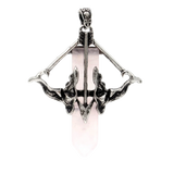 Vintage Cupid Arrow Crystal Point Pendant - Spiritual Healing Jewelry Charm
