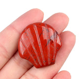 30mm Natural Crystal Shell Figurine | 30mm Natural Gemstone Pocket Stone Party & Home Decor