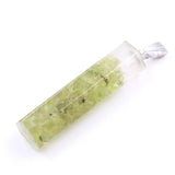 Crystal gravel pendant Amethyst Pendant Square column women's Fashion Pendant Hexagonal Natural Crystal Quartz Healing