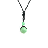 Natural Stone Ball Pendant Necklace 7 Chakra Healing Crystal Necklace Pendant Rope Necklace Handmade Crystal Charm Jewelry