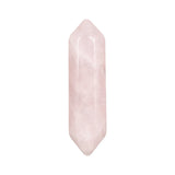 12x55mm Natural Crystal Double Pointed Wand | Hexagonal Quartz Column Prism Pendant | Wholesale Healing Stone Point Charm for DIY Jewelry Making