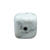 20mm Gemstone Square Incense Holder | Perforated Crystal Base for Sticks & DIY Jewelry