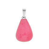 Teardrop Stone Pendants Natural Drop Charms Water-Drop Stone women Necklace for DIY Jewelry Making
