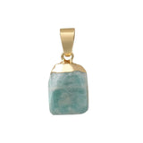 Reiki Healing Faceted Stone Pendant for Making Jewlery