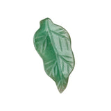 Natural Gemstone Leaf Pendants: Carved Crystal Healing Stones for Jewelry Making & Boho Home Decor
