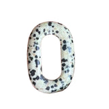 Minimalist Natural Crystal Oval Loop Connector, Open Center Faceted Stone Ring Charm, Handcrafted Bohemian Crafting Supplies for Jewelry Designing